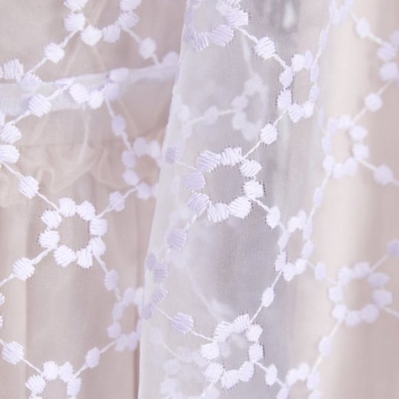 Zara Embroidered Organza Blouse M - Picture 7 of 9